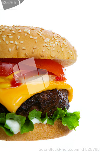 Image of Burger on white