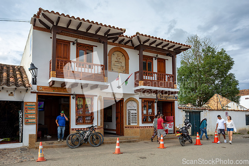 Image of Plaza Mayor in Villa de Leyva, Colombia, largest stone-paved square in South America.