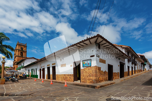Image of Heritage town Barichara, beautiful colonial architecture in most beautiful town in Colombia.
