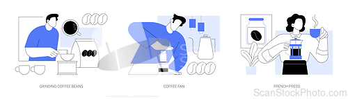 Image of Morning coffee isolated cartoon vector illustrations se