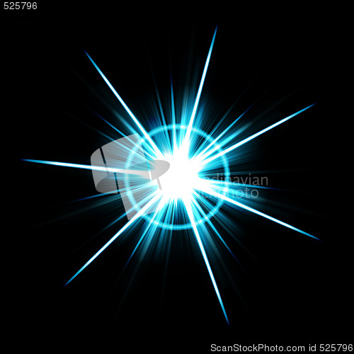 Image of Bright Lens Flare Burst