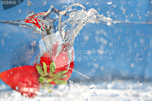 Image of Strawberries Splash