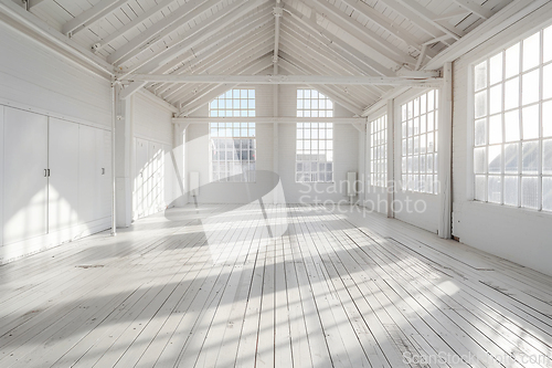 Image of Spacious Empty Loft with Bright Natural Light