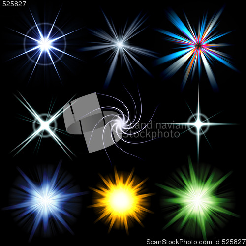 Image of Bright Lens Flare Burst Pack