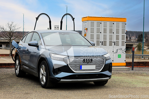 Image of Audi Q4 40 E-tron Electric Car Charging