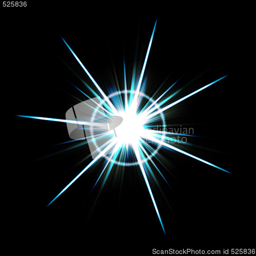 Image of Bright Lens Flare Burst