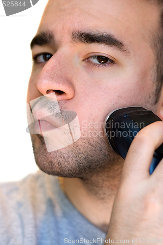 Image of Young Man Shaving