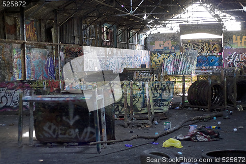 Image of Graffiti Covered Slums