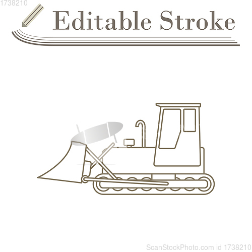 Image of Icon Of Construction Bulldozer