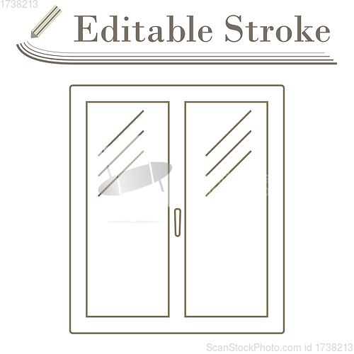 Image of Icon Of Closed Window Frame