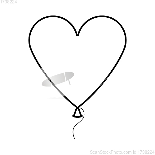 Image of Heart Shape Balloon Icon