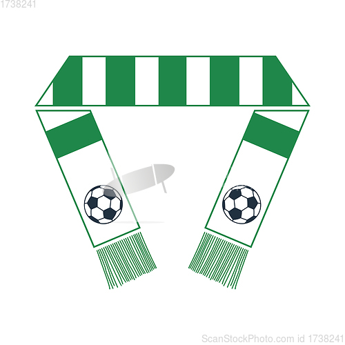 Image of Football Fans Scarf Icon