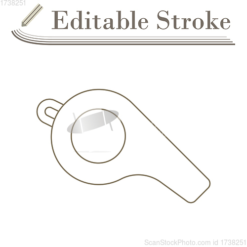 Image of American Football Whistle Icon