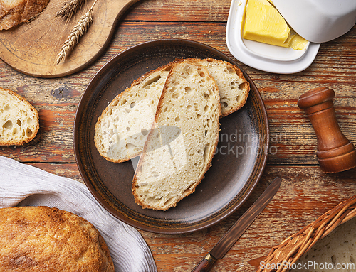 Image of Sliced homemade bread