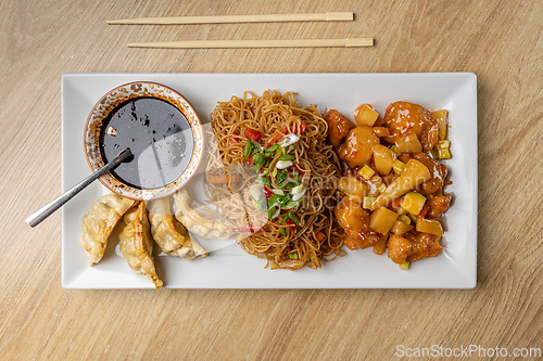 Image of Asian cuisine platter