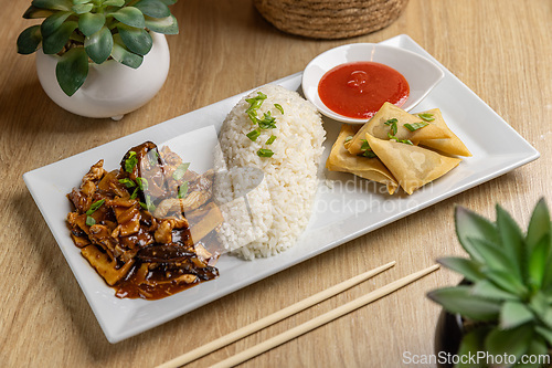 Image of Asian cuisine plate