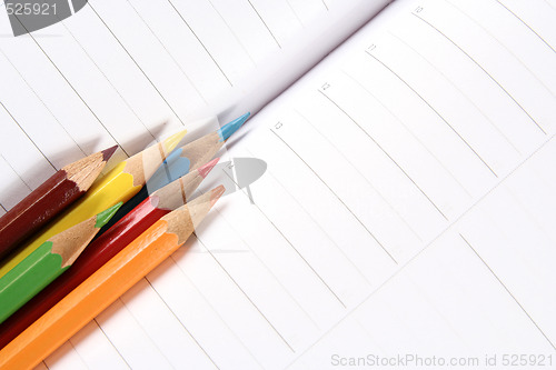 Image of Color pencil and agenda