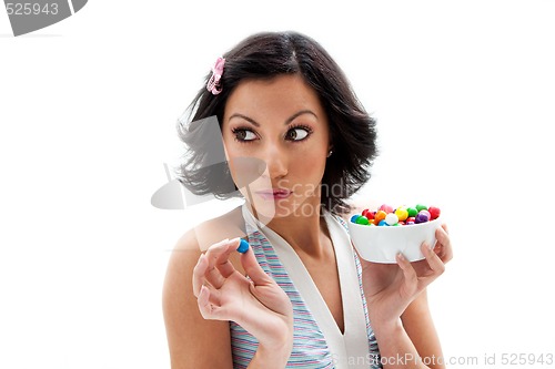 Image of Happy candy girl