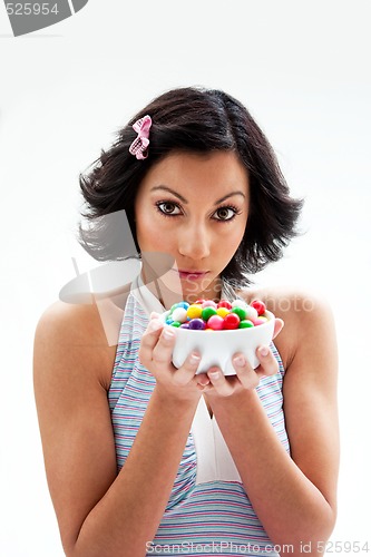 Image of Happy candy girl