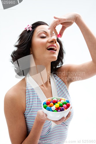 Image of Happy candy girl