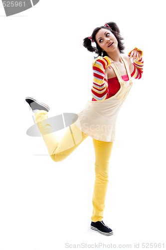 Image of Fun girl standing