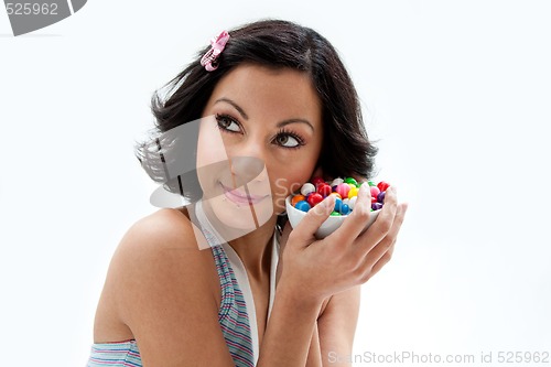 Image of Happy candy girl