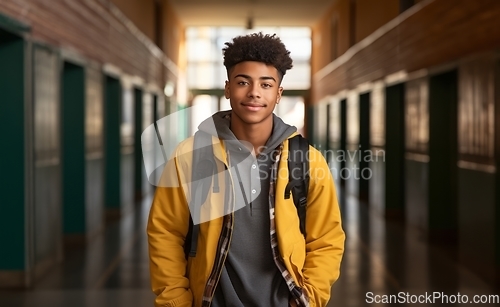 Image of An African American student passionately engages in photography, capturing moments that reflect the vibrant diversity and creative spirit within the academic environment