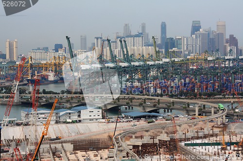 Image of Harbour And Scyscraper Of Singapore