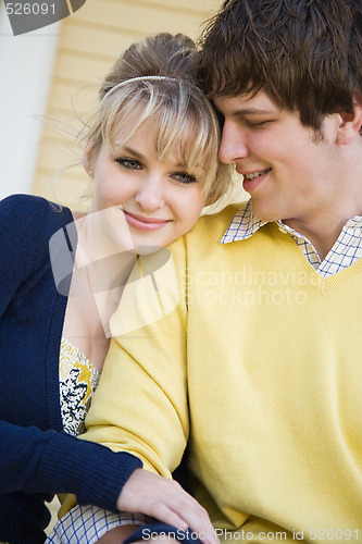 Image of Caucasian couple in love