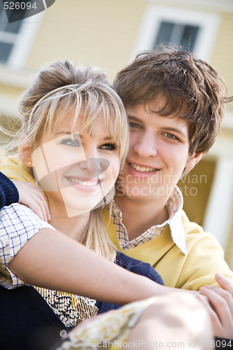 Image of Young caucasian couple in love