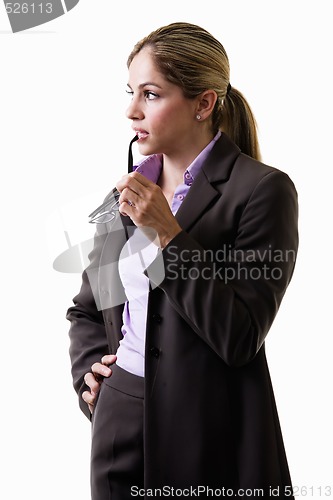 Image of Business woman thinking