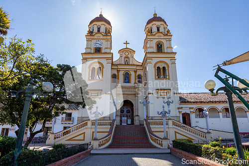 Image of Church Iglesia de guascas, Guasca, Cundinamarca department, Colombia.