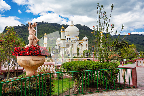 Image of Replica of Taj Mahal, Bioparque Wakata, Tocancipa municipality of the Metropolitan Area of Bogota, Colombia.