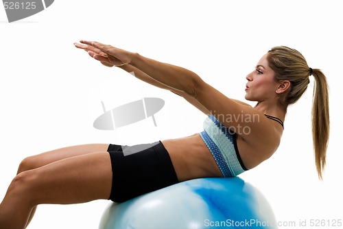 Image of Woman doing sit ups