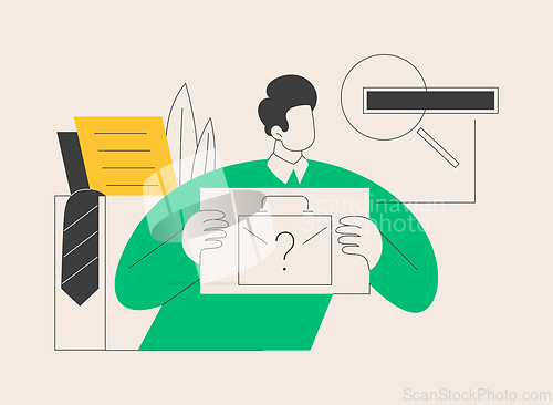 Image of Unemployment abstract concept vector illustration.