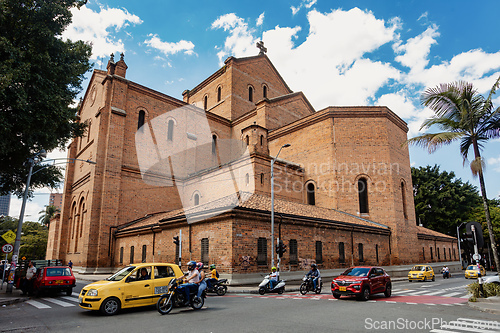 Image of Street view of daily life of ordinary in people in Medellin, Antioquia department Colombia