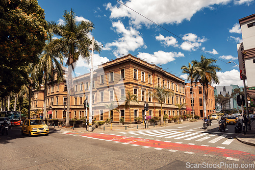 Image of Street view of daily life of ordinary in people in Medellin, Antioquia department Colombia