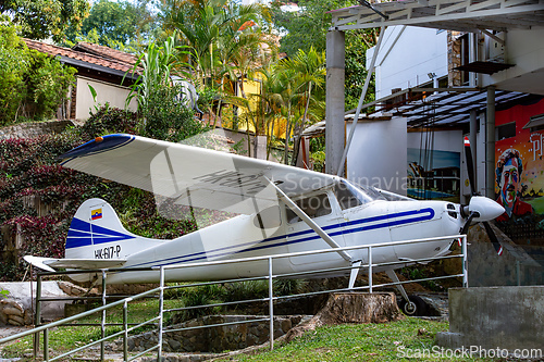 Image of Open-air museum of the famous drug dealer Pablo Escobar in Medellin Colombia