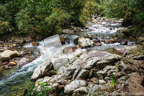 Image of Landscape of Sierra Nevada mountains, Colombia wilderness landscape.