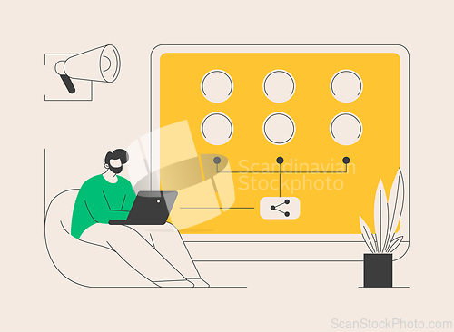 Image of Customer persona abstract concept vector illustration.