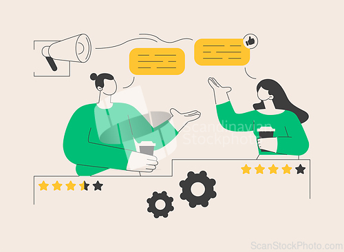 Image of Relationship marketing abstract concept vector illustration.