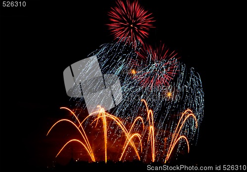 Image of Fireworks Lighting up the Sky