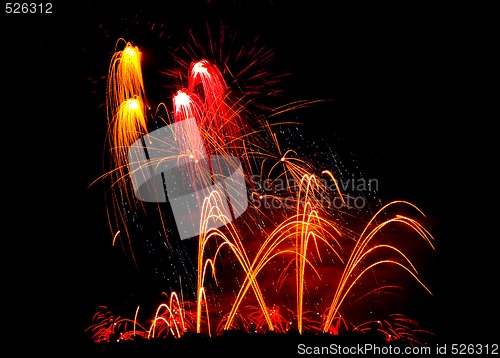 Image of Fireworks Lighting up the Sky