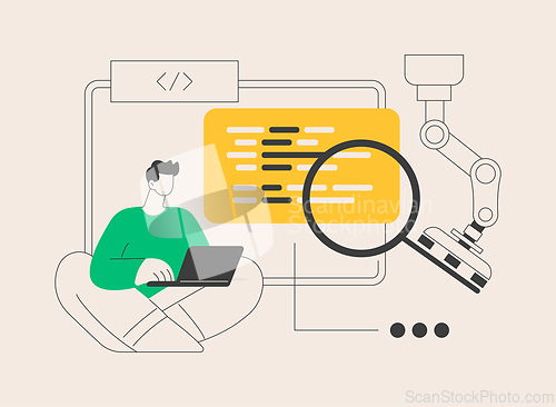 Image of Open automation architecture abstract concept vector illustration.