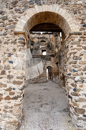 Image of Ruins of Guzara royal palace, Gondar Ethiopia, African heritage architecture
