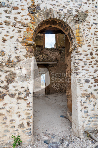 Image of Ruins of Guzara royal palace, Gondar Ethiopia, African heritage architecture