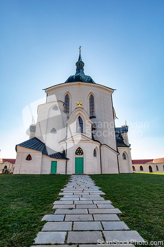 Image of Pilgrimage church of Saint John of Nepomuk on Zelena Hora. Zdar nad Sazavou, Czech Republic