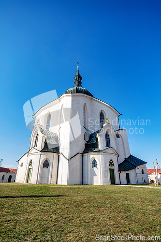 Image of Pilgrimage church of Saint John of Nepomuk on Zelena Hora. Zdar nad Sazavou, Czech Republic