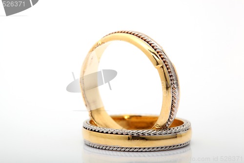 Image of isolated wedding bands