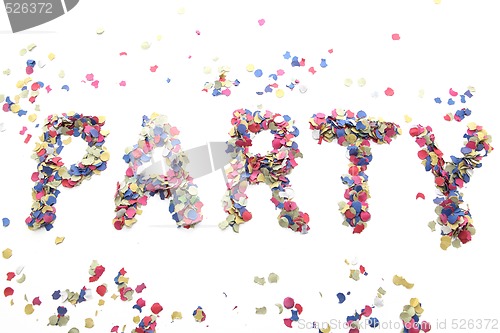 Image of confetti party